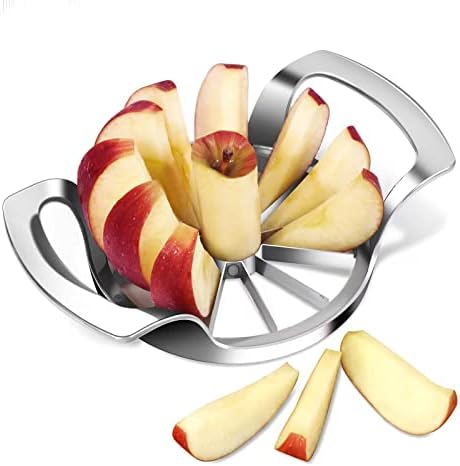 Apple Slicer,12-Blade Extra Large Apple Corer,Easy To Use, Time-Saving, Heavy Duty Stainless Steel Apple Cutter And Divider