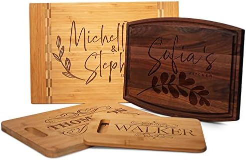 Personalized Cutting Board, 11 Designs & 5 Wood Styles Cutting Board - Wedding Gifts For The Couples, Housewarming Gifts, Christmas Gift For Parents And Grandma
