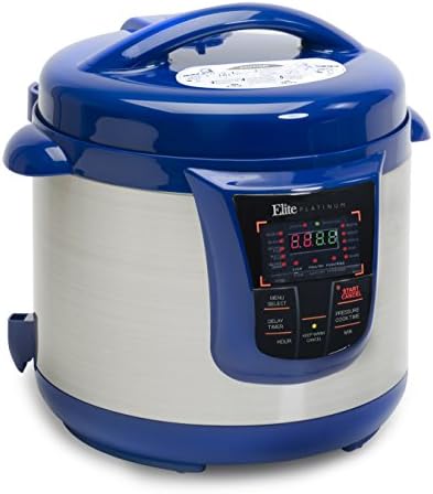Platinum 8 Quart 14-in-1 Multi-Use Programmable Pressure Cooker, Slow Cooker, Rice Cooker, Sauté, And Warmer - Blue