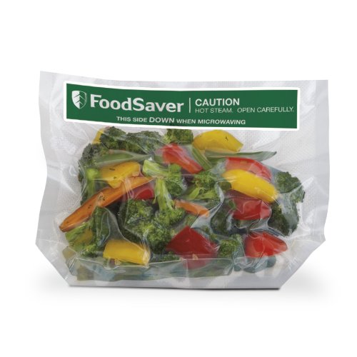 FoodSaver OodSaver 1-Quart Freeze 'n Steam Microwavable Single-Cooking Bags, 16 Count, Clear