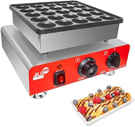 Mini Dutch Pancake Maker | Poffertjes Maker | 110V (25 Pancakes)