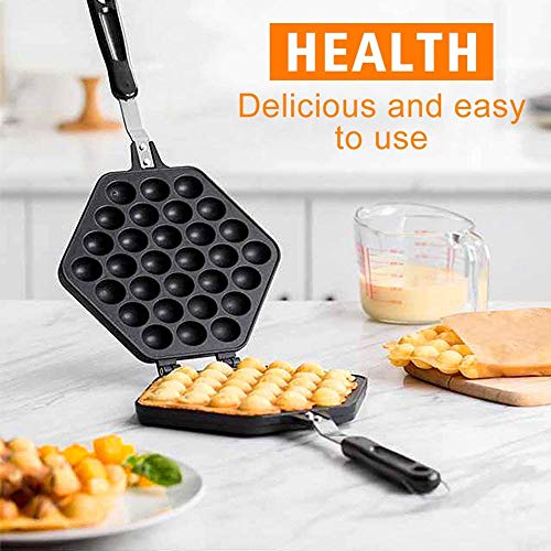 Nonstick Waffle Maker Egg Bubble Pan Aluminum Alloy Eggettes Pan Cake Baking Mold Plate For Home Kitchen Use