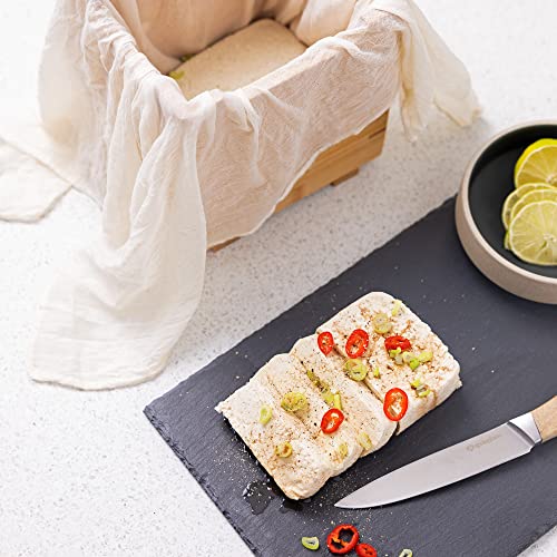 Navaris Bamboo Tofu Maker Kit - Tofu Mold For Making Fresh Homemade Tofu, Cheese, Tempeh - Tofu Making Kit Made 100% Natural Material