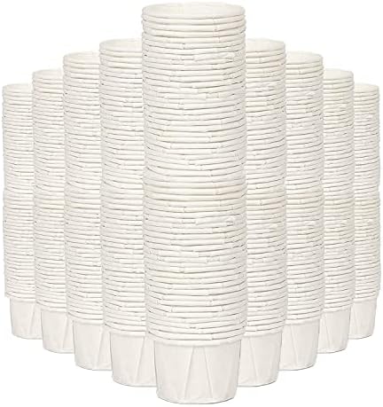 1 Oz Paper Cups- Paper Medicine Taster Ketchup Sacrament Paper Cups (PACK A - 1000 PACK)