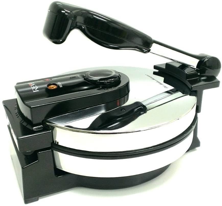 GENERIC 8" Tortilla / Flat Bread Maker 120 Volt With Temperature Control Silver Color