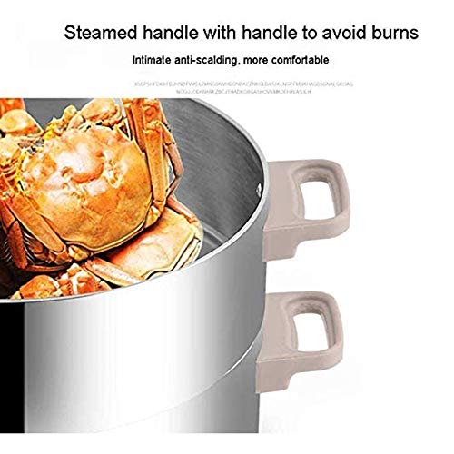 HYDZQ Electric Steamer Multifunctional Household Food Grade 304 Stainless Steel Large-Capacity Steaming Pot In Electric Steam Pot