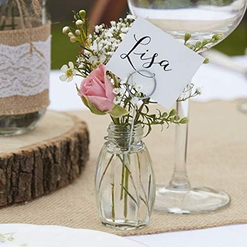 Ginger Ray White Faux Flower Wedding Day Photobooth Backdrop Wall Decoration Rustic Country