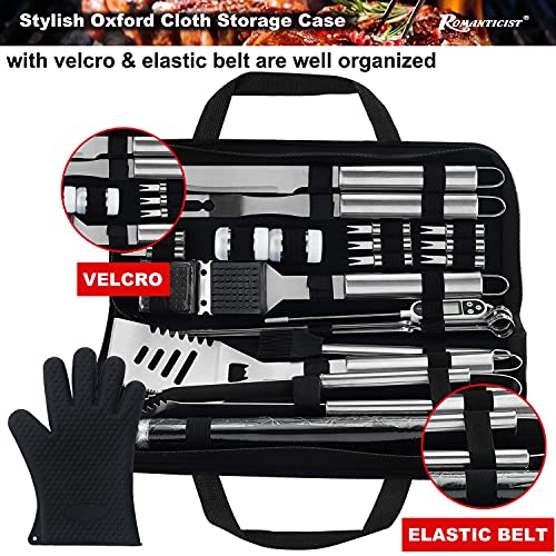 Omanticist Barbecue Tool Set With Storage Bag - Portable Grill Tool Kit - Professional BBQ Set For Outdoor Cooking And Camping Grill Accessories Sets