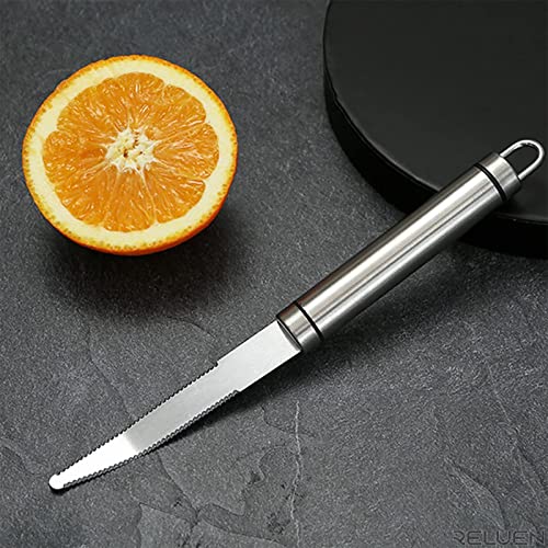 Stainless Steel Grapefruit Knife Curved Knife - Grapefruit Knife Curved Serrated Bread Knife Kitchen Knifes Small Knives Fruit Knife Stainless Steel Chef Kitchen Knife Curved Carving Tool