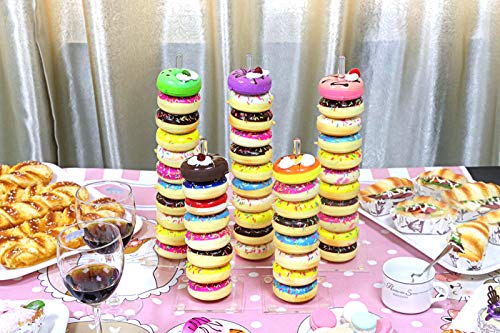 Acrylic Donut Stand, Clear Doughnut Display Stand Holder, 5 Pieces Donut Tree Stand For Birthday Party Wedding