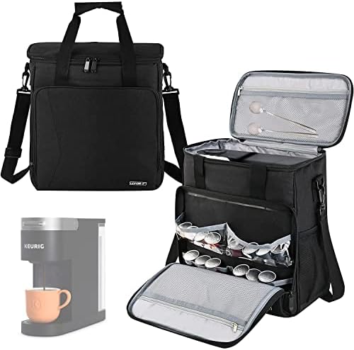 Travel Coffee Maker Carrying Bag Compatible With Keurig K-Mini Or K-Mini Plus, Single Serve Coffee Maker Portable Storage Bag With Shoulder Strap(Patented Design)