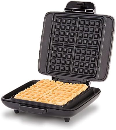Dash No-Drip Waffle Maker: Waffle Iron 1200W + Waffle Maker Machine For Waffles, Hash Browns, Or Any Breakfast, Lunch, & Snacks With Easy Clean, Non-Stick + Mess Free Sides - Aqua
