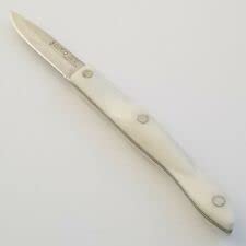  Cutco Model 1720 Paring Knives With 2-3/4" Straight Edge Blade And Overall Length 7-7/8" (Pearl White Handle)