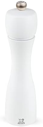 Peugeot Tahiti 8 Inch Salt Mill, White Matte