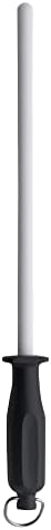  12” Ceramic Sharpening Rod - Knife Sharpener - Fine 1200 Grit - Ceramic Core, Large Sharpening Surface & Soft-Grip Handle