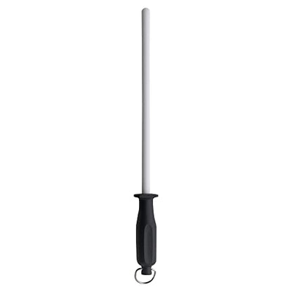  12” Ceramic Sharpening Rod - Knife Sharpener - Fine 1200 Grit - Ceramic Core, Large Sharpening Surface & Soft-Grip Handle
