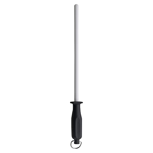  12” Ceramic Sharpening Rod - Knife Sharpener - Fine 1200 Grit - Ceramic Core, Large Sharpening Surface & Soft-Grip Handle