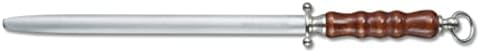 Victorinox Sport Zubehör Metzgerstahl Nylongriff Micro-Finecut Oval Butcher Sharpening Steel, Black/Silver, 30 X 5 X 5 Cm