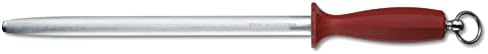 Victorinox Sport Zubehör Metzgerstahl Nylongriff Micro-Finecut Oval Butcher Sharpening Steel, Black/Silver, 30 X 5 X 5 Cm