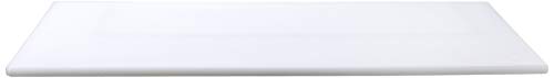  Plastic Cutting Board 18x30 1/2" Thick White, NSF Approved Commercial Use