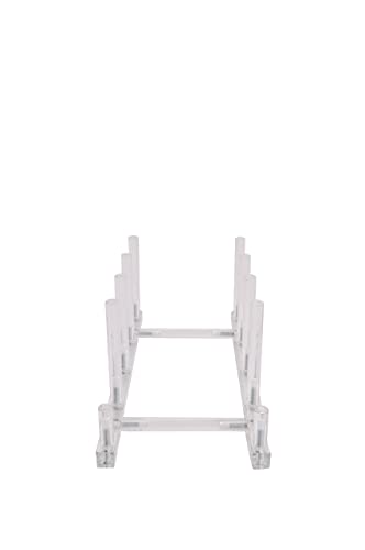  Clear Upright Modern Dinnerware Plate Place Setting 4 To 5 Or More Plate Display Stand (Item #072120), 9 ½ Inches L X 4 ½ Inches W X 4 Inches H