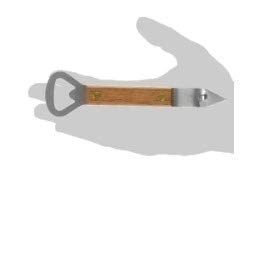  Smart Cook Bottle Opener Can Punch Opener - Dual-sided Manual Stainless Steel Can Opener With Riveted Wood Handle, Set Of 2 Units