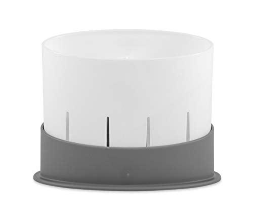 Camco 43513 Countertop Utensil Drainer - Perfect For Storing And Drying Eating Utensils, Sponges, Brushes And Soap - Includes A Perforated Drainer And Base To Keep Countertops Dry, White