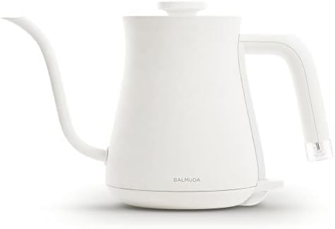  The Kettle | Electric Lightweight Gooseneck Kettle | Stainless Steel | 0.6L (20fl Oz) Capacity | Neon Light Indicator | Perfect For Tea And Coffee | K02H-WH | White | US Version