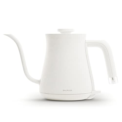  The Kettle | Electric Lightweight Gooseneck Kettle | Stainless Steel | 0.6L (20fl Oz) Capacity | Neon Light Indicator | Perfect For Tea And Coffee | K02H-WH | White | US Version