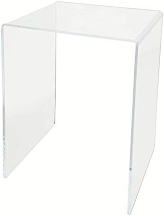 Marketing Holders 6 Pack Clear Acrylic Riser Display Stand 10 Inch Wide X 4 Inch Deep Merchandise Retail Showcase Bench One Piece Stand Clear Plexiglass Counter Or Tabletop Decor Platform