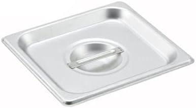  6-inch 1/2 Half-Size 22 Gauge Stainless Steel Anti-Jam Steam Table Pan With Lid