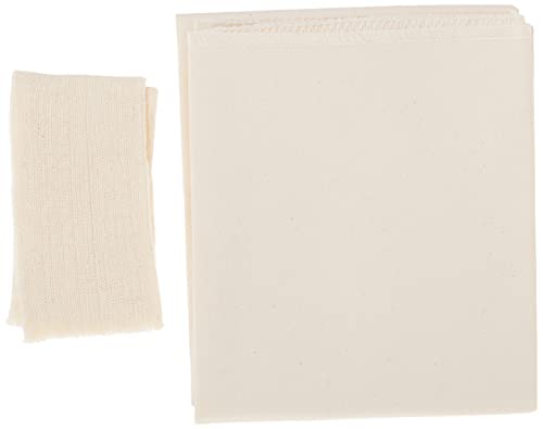 Natural Pastry Cloth & Rolling Pin Cover Set 100% Cotton
