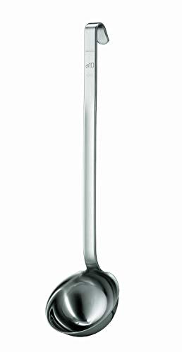 Rösle 24010 Rosle Stainless Steel Hotel Ladle With Pouring Rim, 10 Cm, Stainless