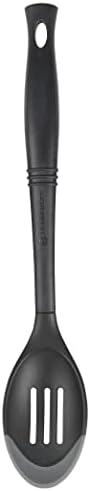 Le Creuset Revolution Bi-Material Slotted Spoon, 13.5" X 2.5", Cerise