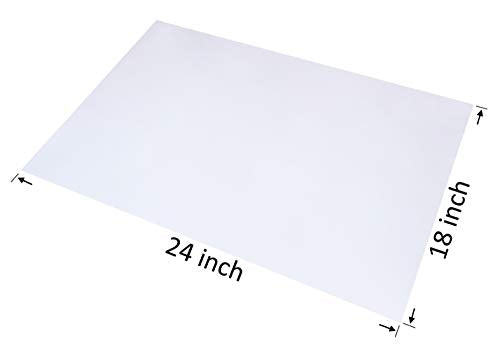  100 CT 18x24 Inches 1.1 Mil Clear Plastic Flat Open Poly Bags Great For Proving Bread, Dough, Storage, Packaging And More (18 X 24 Inches)