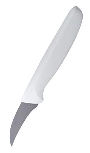  White 2” Paring Knife - Sharp Kitchen Knife - Ergonomic Handle, Pointed Tip - Color Coded Kitchen Tools By The Kosher Cook
