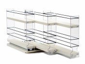  Vertical Spice - 222x1.5x11 DC - Spice Rack - 3 Drawers - 15 Regular/15 Half-Size Capacity - Cabinet Mounted - Size: 6.9" Width X 9.25" Height X 10.6" Depth - Made In USA