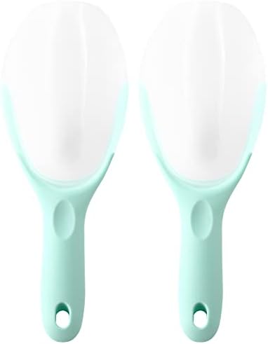  Magnetic Ice Scoop, Contoured Translucent Flexi-Plastic With Soft Grip Handle For Ice, Flour, Rice, Popcorn, Pet Food, Black