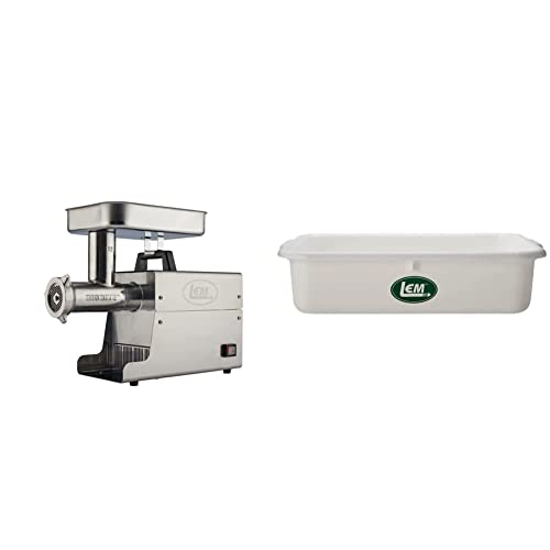  Products 17791 Big Bite #8 .5HP Stainless Steel Electric Meat Grinder, Silver