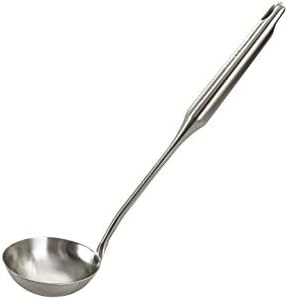  Stainless Steel Big Cooking Spoon, Kitchen Spoon Good For Cooking, Basting, Serving, Dishwasher Safe Metal Utensil, Durable, Solid Construction; 15" Long