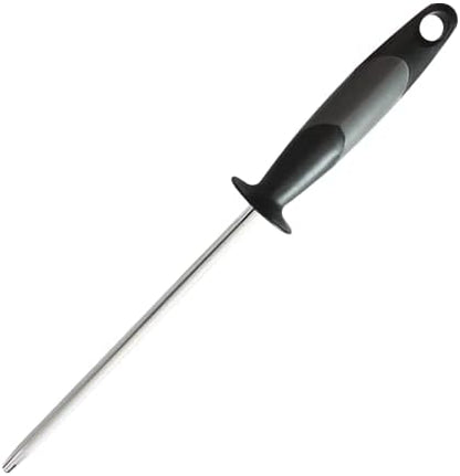  CcuSharp 9" Professional Knife Sharpening Stainless Steel - Honing Rod Butcher Steel W/Rubber Handle - Sharpens, Restores & Realigns Kitchen Knives & Cutting Tools Blades - Lightweight & Durable