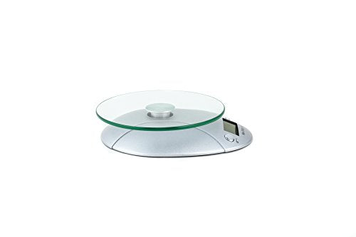  Digital Kitchen Scale With Removable Glass Tray, 7.25 X 6 X 1.5 Inches, Multicolored