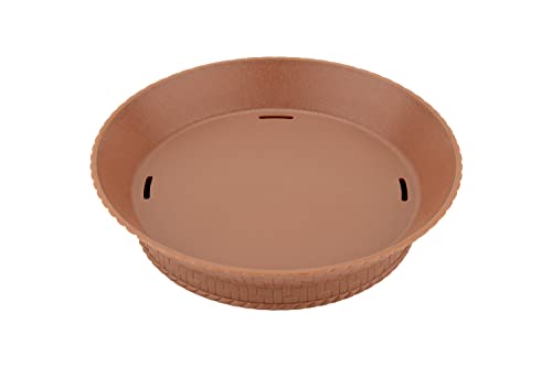  .E.T. RB-892-TER-EC Round Serving Basket With Base, 9", Terra Cotta (Set Of 4)