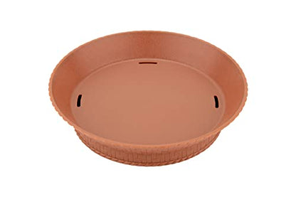  .E.T. RB-892-TER-EC Round Serving Basket With Base, 9", Terra Cotta (Set Of 4)