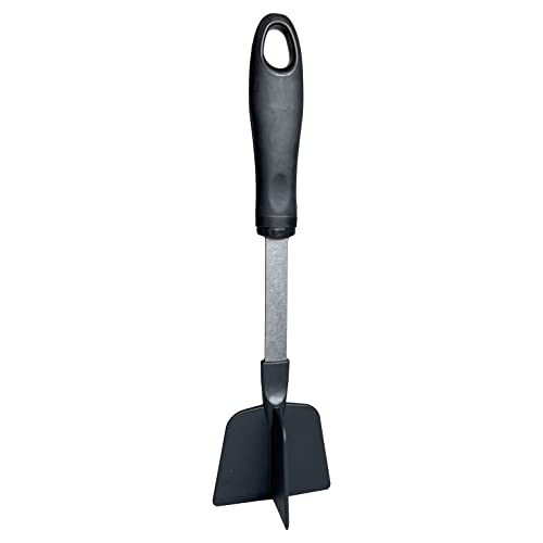  Wisconic Stainless Steel Nylon Meat Chopper Utensil - Durable Material, Heat Resistant, Kitchenware, Dishwasher Safe - Made In The USA - Prussian Blue (Black)