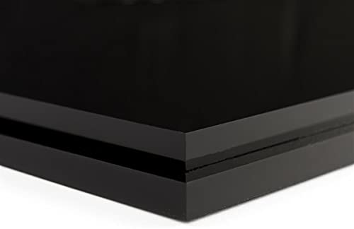  Acrylic Display Case 11'' X 29" With Ring, Black Base, And Lift Off Top For Countertop Use