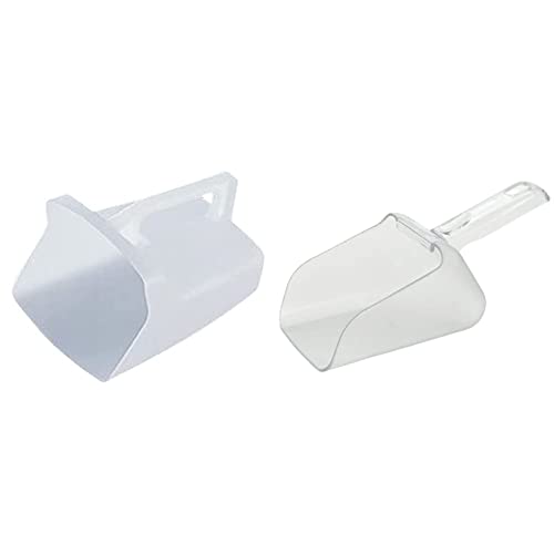 Rubbermaid Commercial Products Food Service Utility Scoop, 64-Ounce, White, For Ice/Bar And Ingredient Use In Restaurant/Kitchen