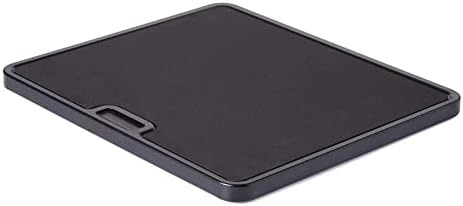  Medium Appliance Rolling Tray – Black, Home Kitchen Counter Organizer, Integrated Rolling System, Non-Slip Pad Top For Coffee Maker, Stand Mixer, Blender, Toaster