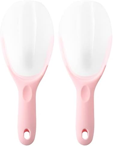  Magnetic Ice Scoop, Contoured Translucent Flexi-Plastic With Soft Grip Handle For Ice, Flour, Rice, Popcorn, Pet Food, Black