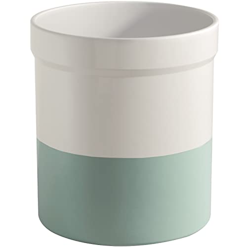  Large Ceramic Utensil Holder For Kitchen Counter - Utensil Crock - Dishwasher Safe Kitchen Utensil Holder For Kitchen Counter: Cooking Tensil Caddy For Countertop - Hold More Utensils